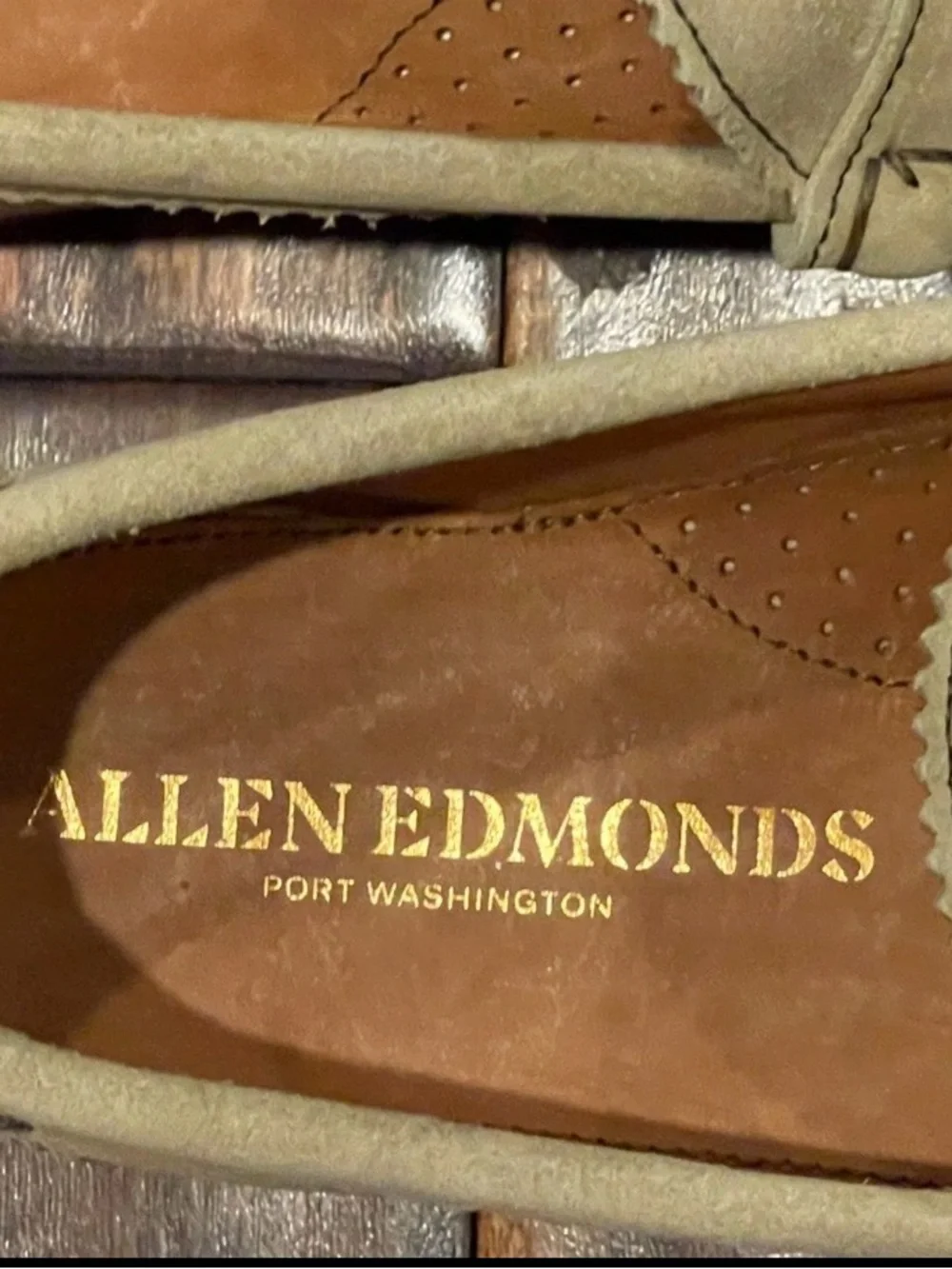 Allen Edmonds Men’s Suede Penny Loafers Slip-On Dress Shoes Sedona, Size 9
